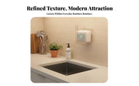 Drillno-Drill Mounting Adhesive Wipe Holder No Drilling Required Adhesive Wipes Holder Multi-Purpose Bathroom Accessory Versatile Use for Renters, Homeowners, Parents, Kitchen, Toilet, Bedroom, Nursery