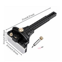 Right Angle Marking Ruler Precision Carpenter Square Engraved Measurements Adjustable Marking Gauge for Woodworkers, Carpenters