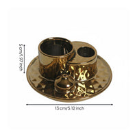 Candle and Scent Holder Tray Gold Scent Holder Versatile Home Decor