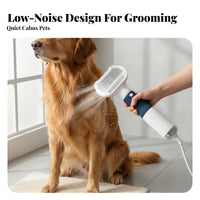 2-in-1 Pet Grooming Dryer Quick Dry 2-in-1 Pet Dryer Brush Adjustable Heat and Speed Dog Grooming Blower Brush