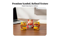 Cute Design Chinese Mythology Figure Polished Finish Resin Character Figurine for Office Workers, Desktop, Car Dashboard