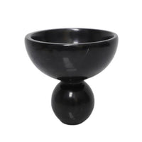 Tabletop Bowl with Pedestal Base Polished Footed Bowl Solid for Entryway Console
