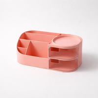 Desk Organiser with Drawer, Desktop Storage for Home Office Accessories, Pen Holder for Study Table, Multi-Function