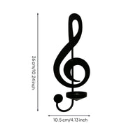 Musical Note Wall Sconce Romantic Ambiance Music Symbol Wall Art Nordic Style House Decoration for Music Lovers, Anniversary