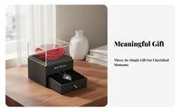 Preserved Blossom Jewelry Box Long Lasting Eternal Blossom Gift Box with Drawer