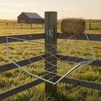 Triangular Hay Steel Rack Metal Hay Feeder Dampness Reducing Barn Equipment for Stable
