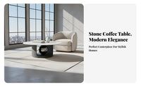 2 Pieces Minimalist design Nesting Coffee Table Set Light Luxury Round Nesting Table Set Modern Aesthetic Living Room Furnishing Stsingle Pattern Top for Apartment Dwellers, Homeowners, Students, Small Spaces, Lounge Area, Bedroom, Balcony