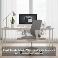Wheeled Computer Chair Support rotate Seat Ergonomic Design for Bedroom