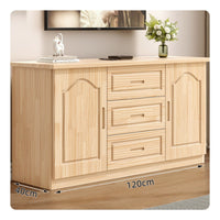 Floor Standing Storage Console Solid Wood TV Cabinet Modern Minimalist TV Stand Wood TV Table with Shelves Suitable for Living Room Furniture Bedroom Apartment