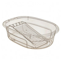 Laundry Wash Tub Transparent Soap Dish Basin Anti-Slip
