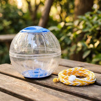 Large Transparent Hamster Ball for Syrian Hamsters and Gerbils, Well Ventilated Hamster Ball with Screw Closure, 15 cm Exercise Ball