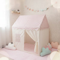 Indoor House Play Tent Polyester Children's Playhouse Easy to Assemble Kids Playhouse Cozy for Toddlers, Playroom, Bedroom, Reading Corner