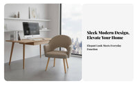 Upholstered Task Chair Ergonomic Design Indoor Furniture Curved posterior supportrest