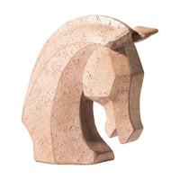 Horse Head Ornament Geometric Horse Head Sculpture Contemporary Decor for Entryway, Bedroom, Living Room