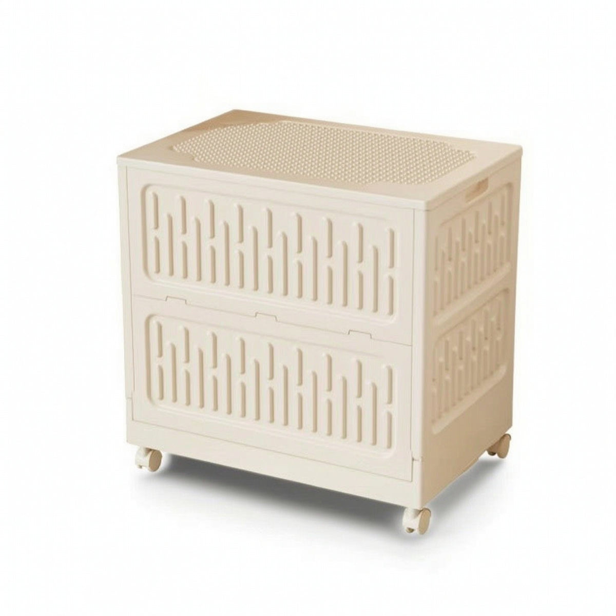 Storage Bins with Lid and Wheels Foldable Storage Bins with Lids for Families, Closet