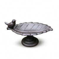 Cast Metal Avian Feeder Sturdy Leaf Bird Feeder Outdoor for Garden, Patio