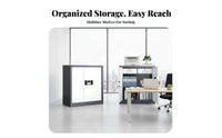 Large Capacity Electronic Lock Filing Cabinet Heavy-Duty Construction Office Furniture Anti-Tamper Alarm Document Organizer Lifetime Warranty for Businesses, Business Owners, Homeowners, Commercial Space, Archive Room, Home, Emergency Preparedness
