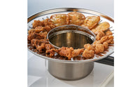 Oil-Draining Tray with Perforated Surface Slotted for Kitchen, Home Cooks