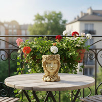Female Deity Planter Decorative Resin Statue Planter Elegant Finish for Indoor
