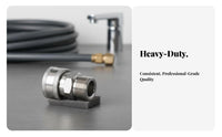 Stainless Steel Construction Pressure Washer Hose Swivel Connector Heavy Duty 3/8 Inch Quick Connect Adapter Time Saving for Car Detailers