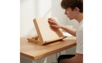 Portable Beech Wood Drawing Stand Foldable Wooden Desktop Easel Mini Folding Painting Easel for Students, Artists