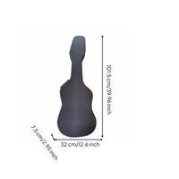 PU Electric Guitar Case Shock-Absorbing Electric Guitar Hard Case Soft-Lined Interior for Travel, Transport