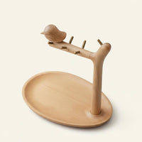 Entryway Valet Tray with Rack Multi-Purpose Desktop Organizer for Bedside