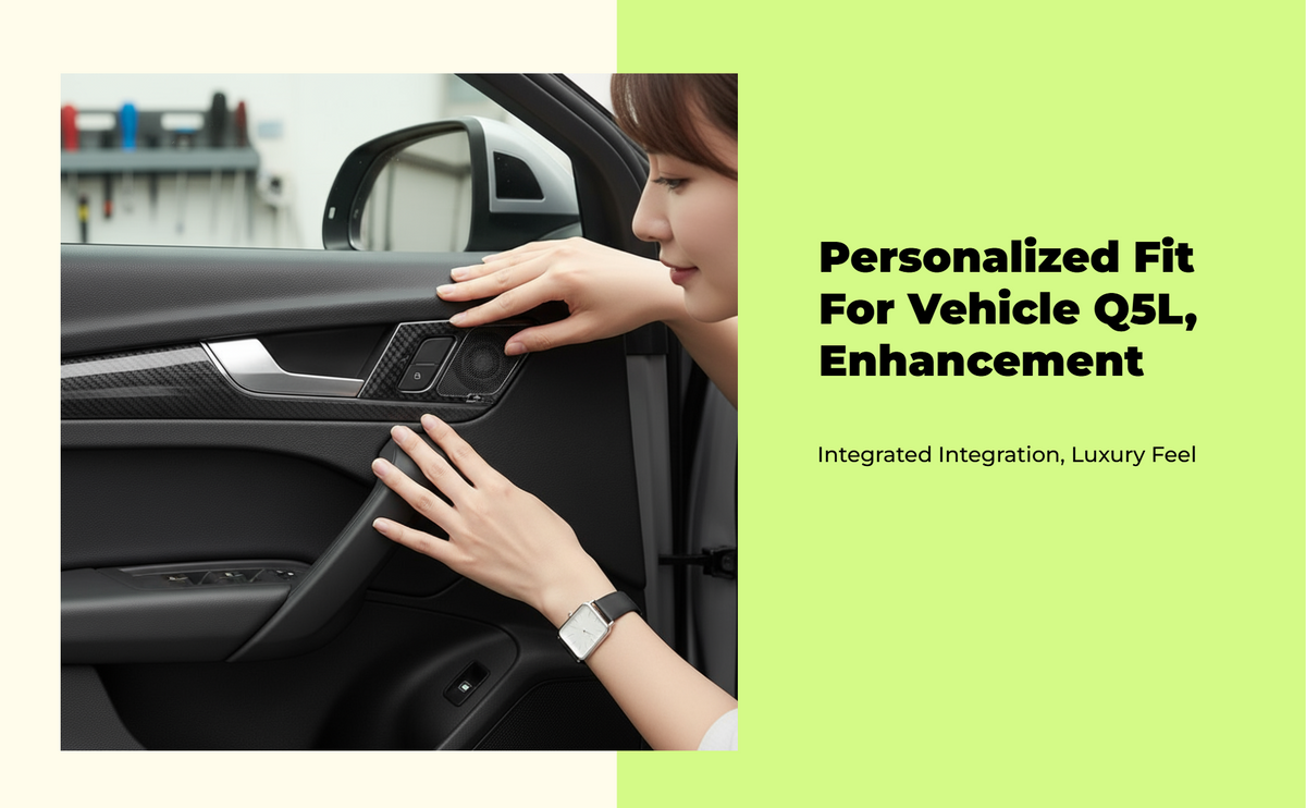 Q5L SUV Door Speaker Metal Trim Sticker Interior Upgrade