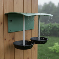 Rain Cover Bird Feeder Weatherproof Avian Feeder Easy to Hang Garden Decor for Yard