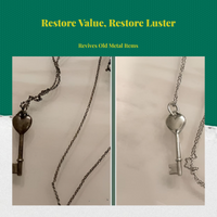 Cleans gold, silver, prevents tarnish