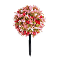 Topiary Ball Flowers with Ground Stake Outdoor Decorations