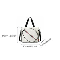 Multi-Purpose Badminton Racket Tote Bag Convertible Strap Tennis Racket Shoulder Bag Separate Shoe Compartment Large Capacity Sports Tote Wet-Dry Separation for Outdoor, Gym