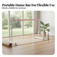 Adjustable Home Dance Bar Non-Slip Feet Freestanding Dance Bar Heavy-Duty Freestanding Dance Barre for Dancers, Beginners, Gym
