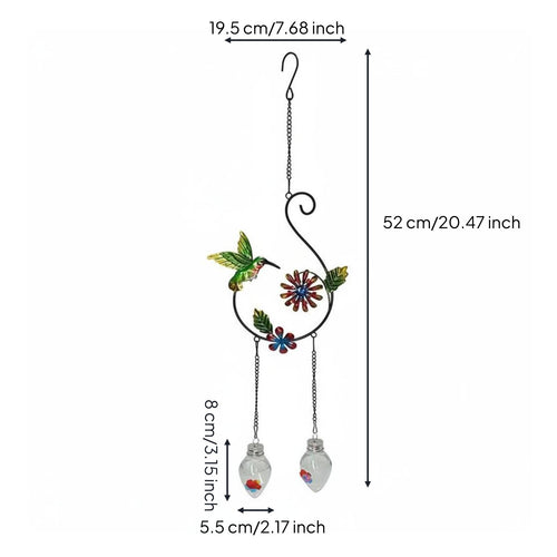 Decorative Hummingbird Feeder Colorful Hanging Hummingbird Feeder for Balcony