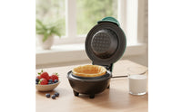 Electric Waffle Bowl Maker with Nonstick Surface Countertop Waffle Bowl Maker Compact Appliance Easy to Clean for Kitchen, Dorm Rooms