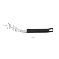 Grill Grate Lifter Black Handle Grill Lifting Tool Polished Metal Finish