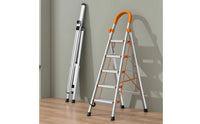 Anti-Slip Step Ladder with Handrail Sturdy Step Ladder with Handrails Long-Lasting Lightweight for Home, Closet