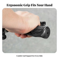 2 Pieces Anti-Slip Cycle Grips Wear-Resistant Mountain Bike Grips Shock Absorbing Anti-Slip Cycle Grip for Long Distance Riding, City Biking