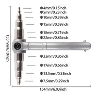 Copper Tube Expander Aluminum Alloy Heating and Cooling Tube Expander Easy to Use Manual Swage Tool for Air Conditioner Repair