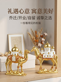 Creative Resin Castle Building Figurine, Southeast Asian Style Home Decor