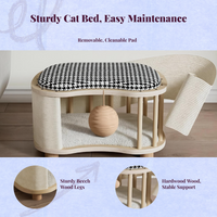 Foldable insulated cat tent bed for all-season indoor use