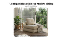 Tofu Block Sofa Multi-Functional L-Shaped Foam Block Sofa Soft and Comfortable Lowshape for Apartment Dwellers, Balcony