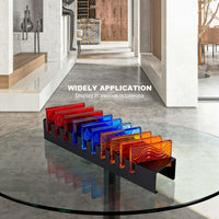 Tile Sample Display Rack Heavy-Duty Tile Display Rack Construction 10 Slot Sample Organizer for Showroom, Retail Store, Commerce Show