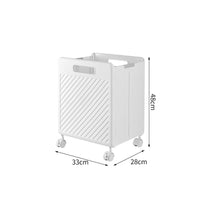 Foldable Laundry Basket Plastic Rolling Laundry Basket Easy to Move