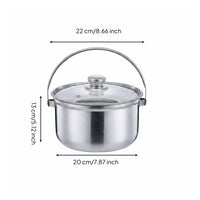 Deep Frying Pot with Strainer Multi-Functional Stainless Steel Deep Fryer Pot Thickened Material for Kitchen