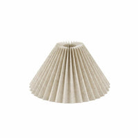 Pleated Lampshade for Table Floor Bedside Lamps, Speckled Linen Cloth Replacement Light Cover, Minimalist Light Shade