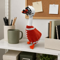Football Goose Costume Face Mask Goose Figurine Costume Striped