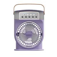Humidification Function Desktop Humidifying Fan 180-Degree Rotation Desk Mist Fan Sleep Mode Home Appliance Washable