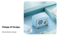 Retro Bluetooth Radio Vintage Inspired Design Portable Speaker Gift concept