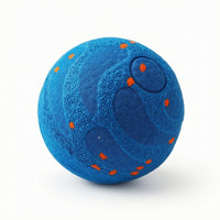 Toy Ball with Grooves Textured Dog Ball Solid Handheld for Dogs, Fetch, Indoor